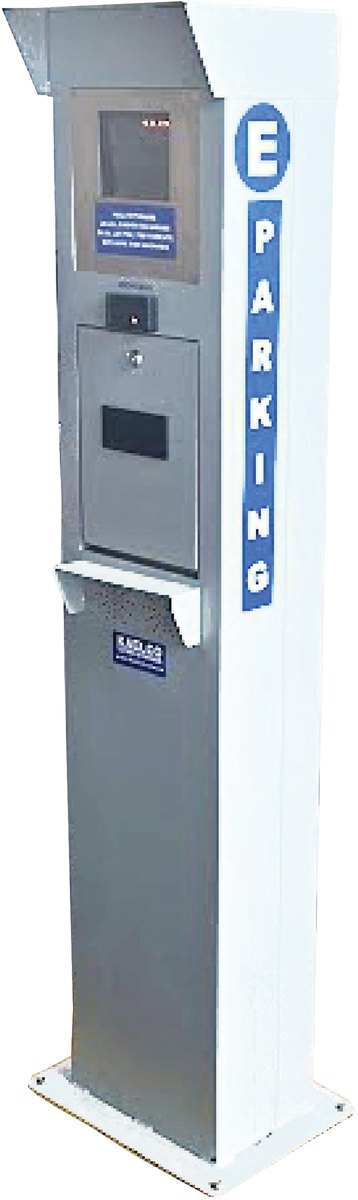 Tótem de salida QR que valida tickets y autoriza el egreso de vehículos